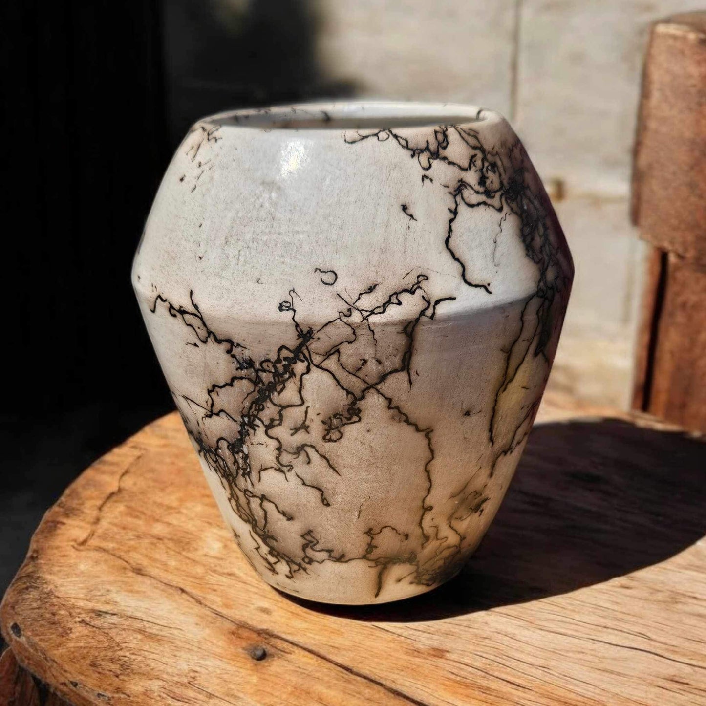 Large Raku Vase