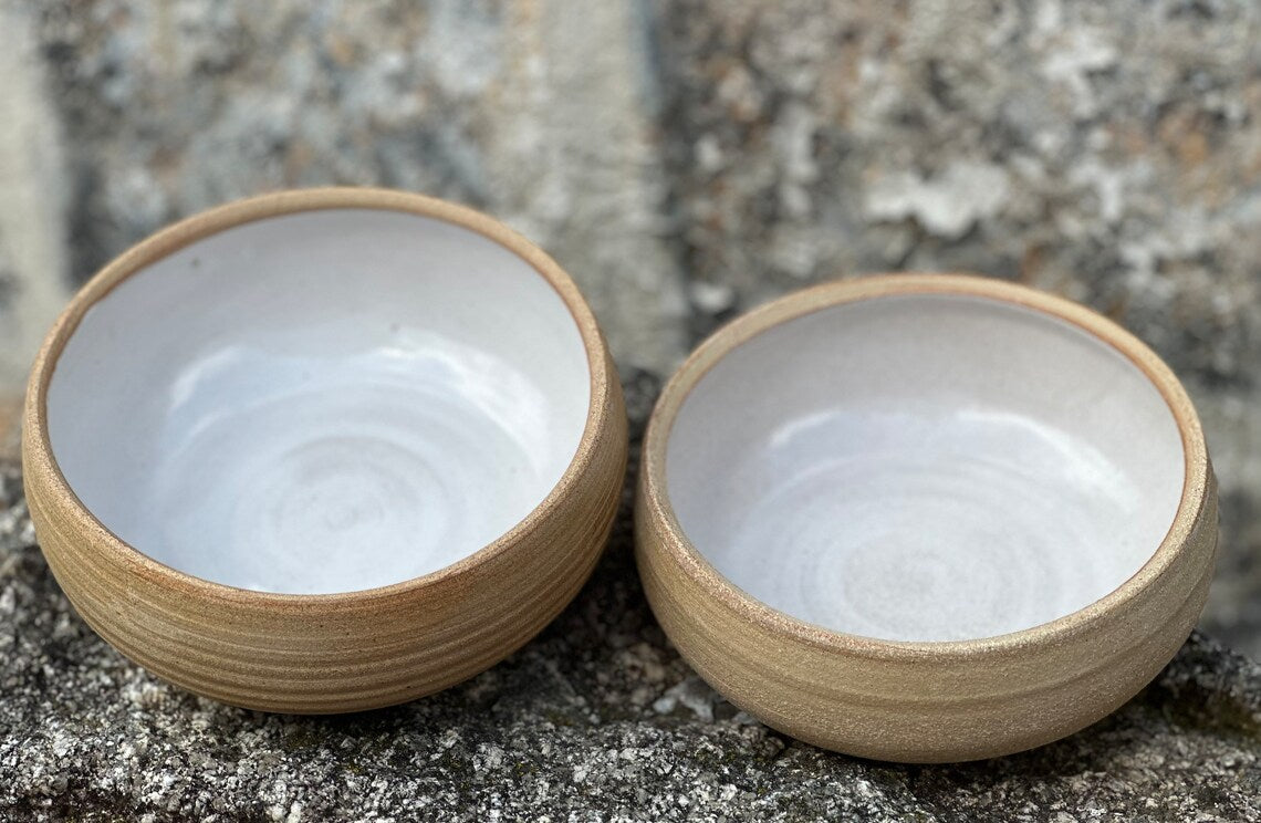 Handmade White Bowl