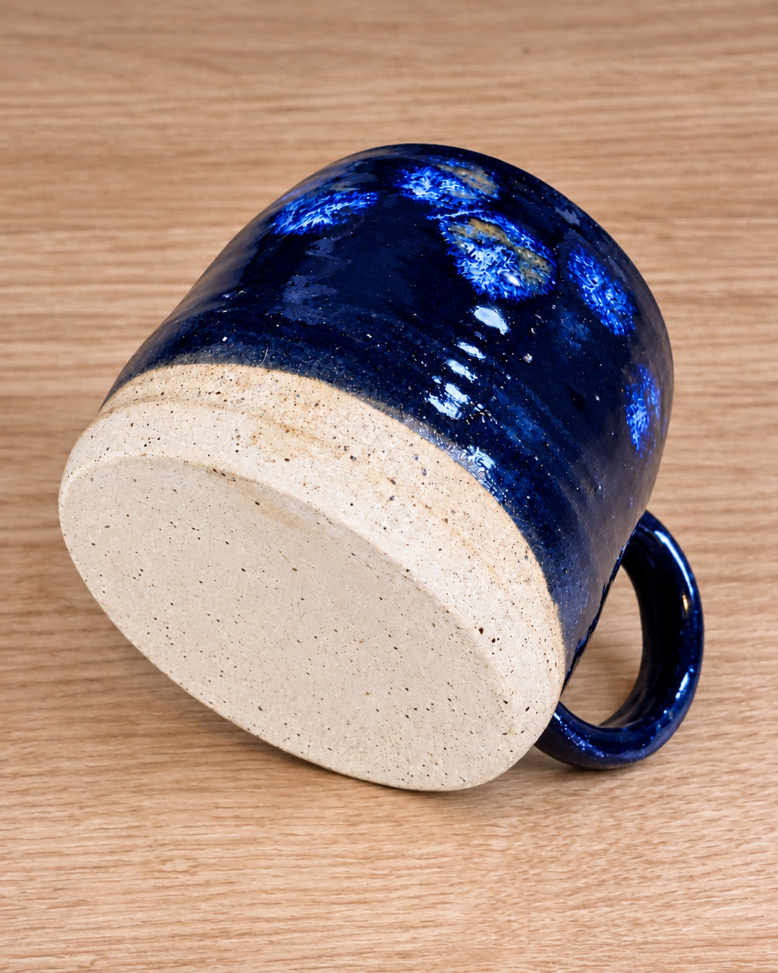 Cobalt Starburst Crystalline Stoneware Mug