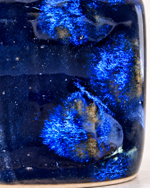 Cobalt Starburst Crystalline Stoneware Mug