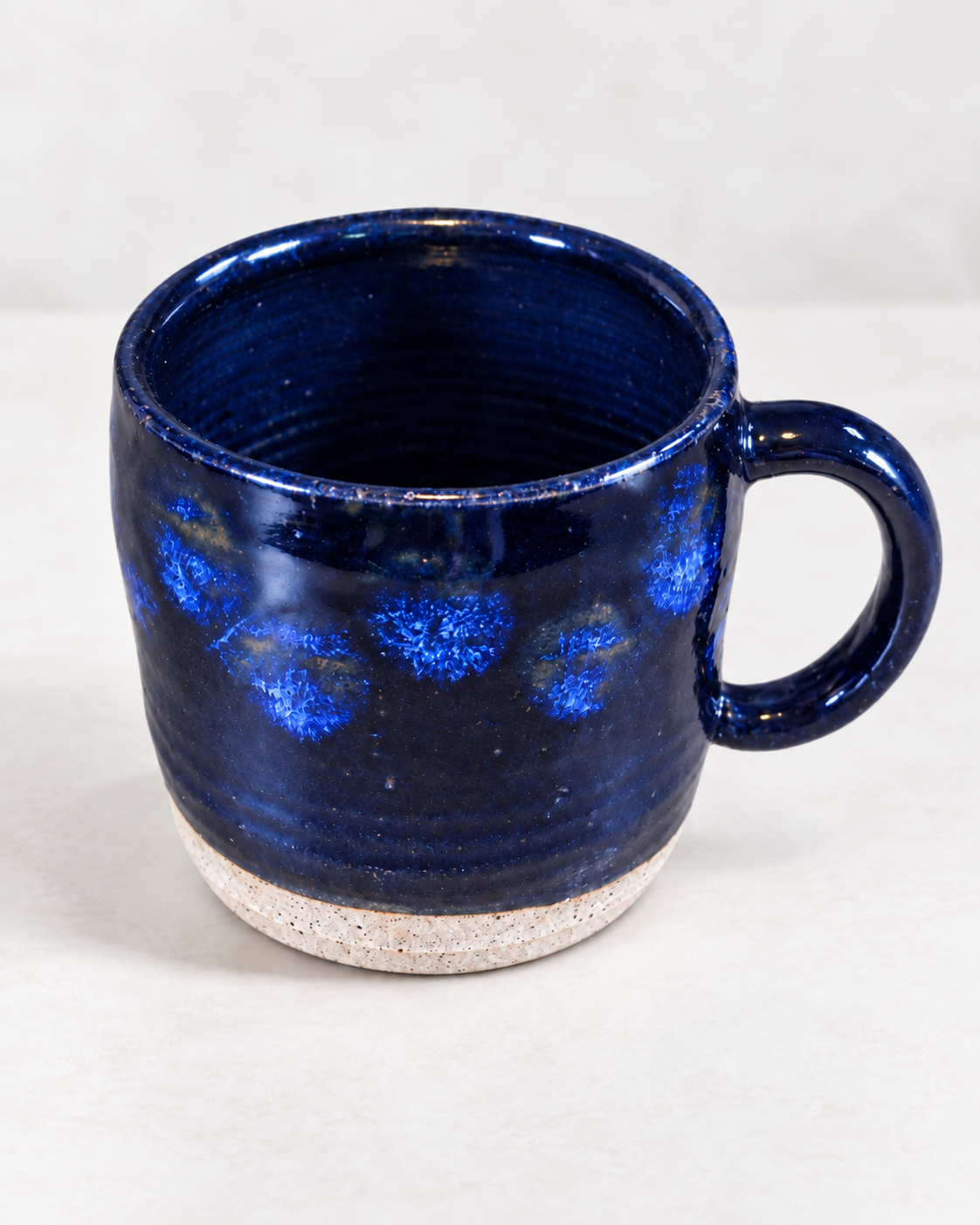 Cobalt Starburst Crystalline Stoneware Mug