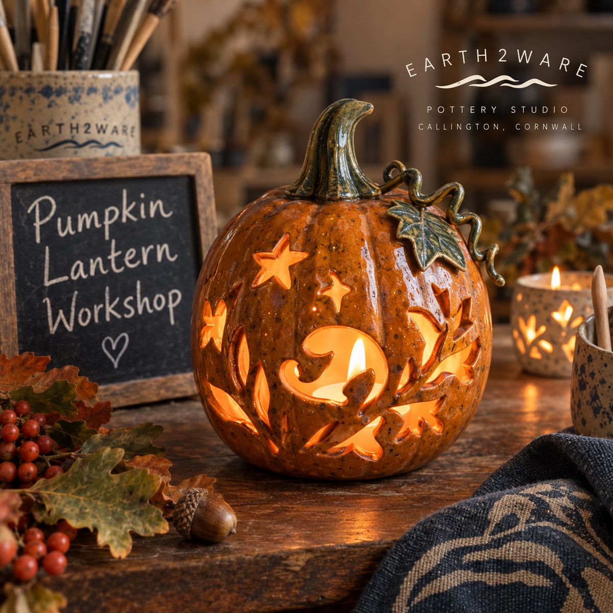 Pumpkin Lantern Pottery Workshop | Saturday 17 October