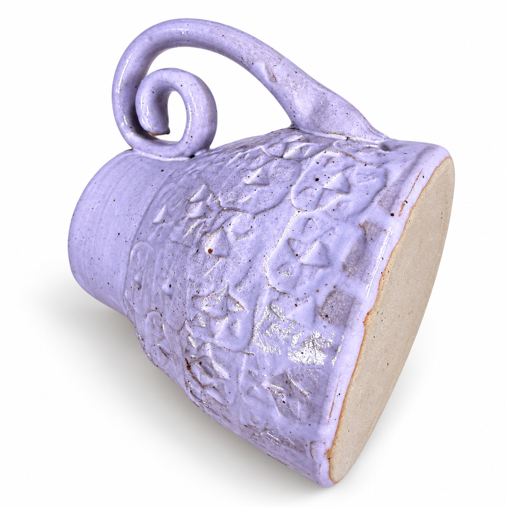 White Speckled Jug – Textured Handle