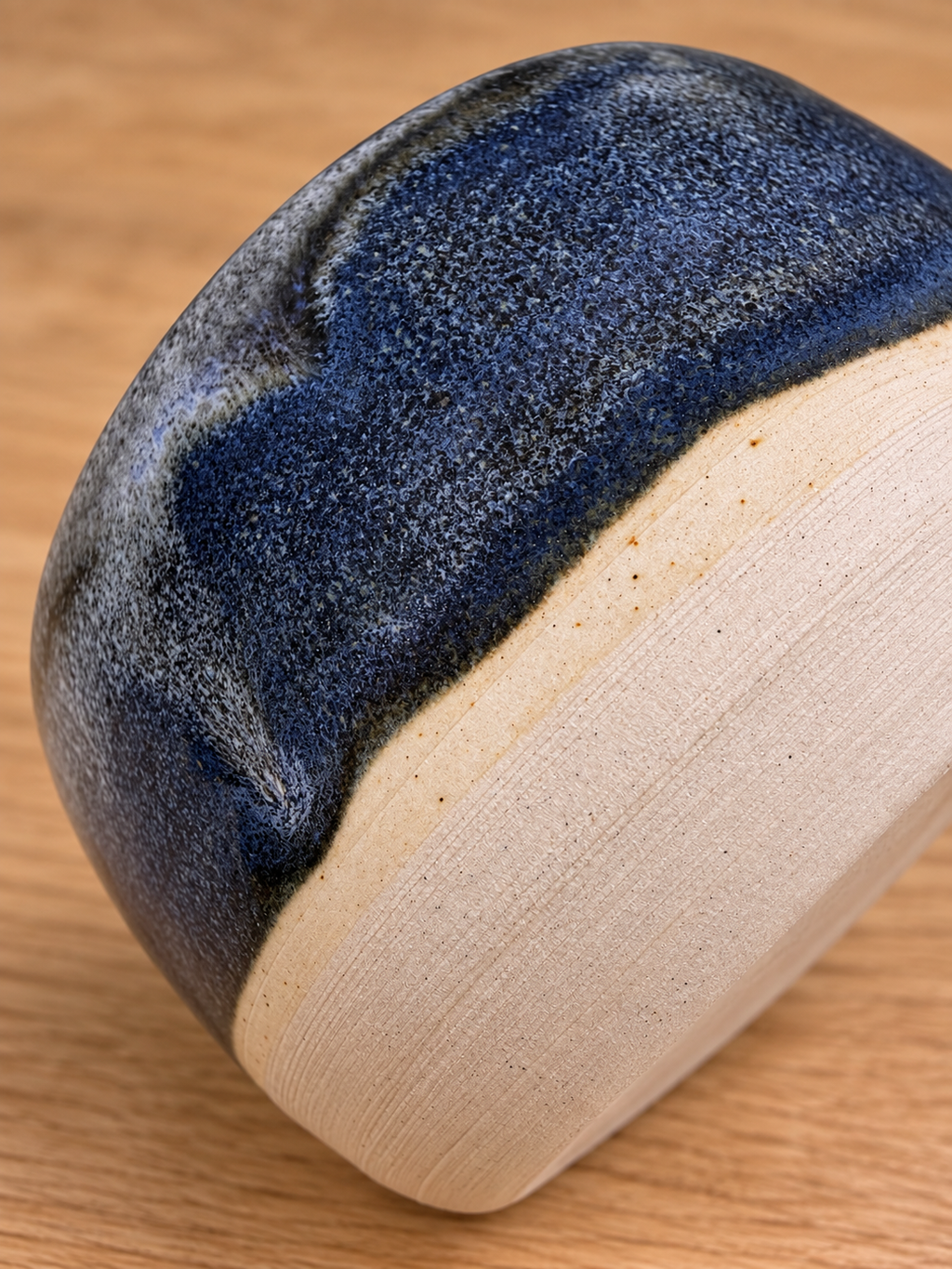 Indigo Speckle Glaze Stoneware Small Saucepot