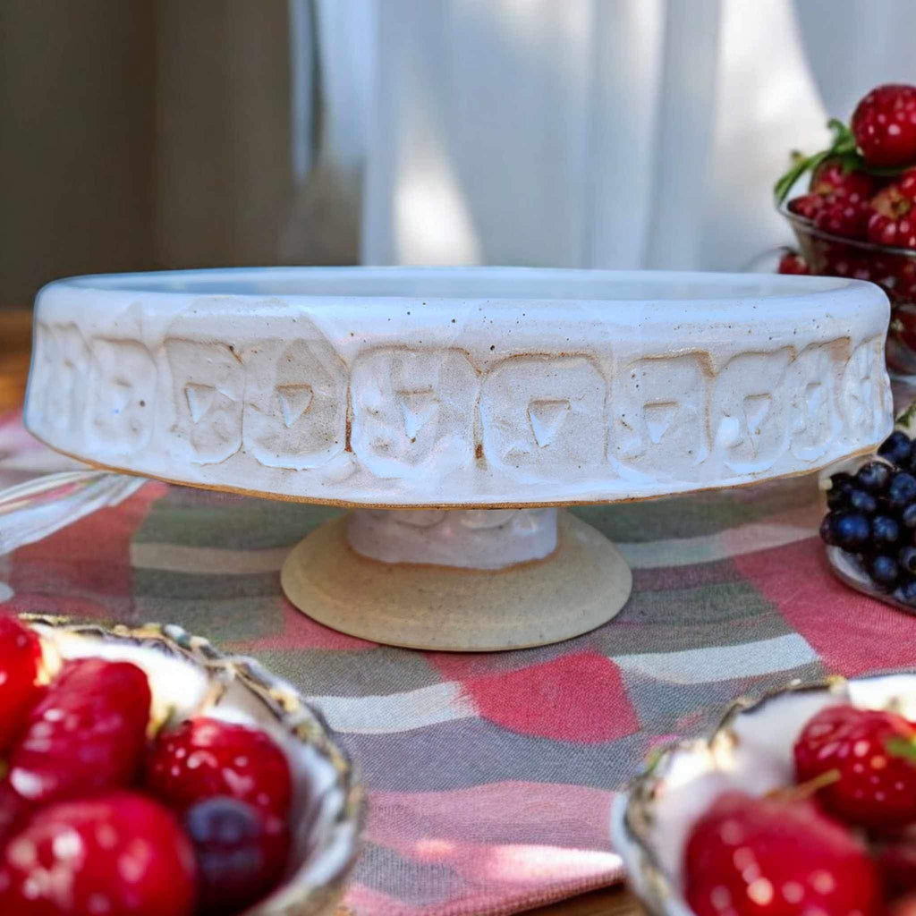 Cake Stand Farmhouse White 