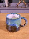Blue-Green Handmade Stoneware Mug by Earth2Ware
