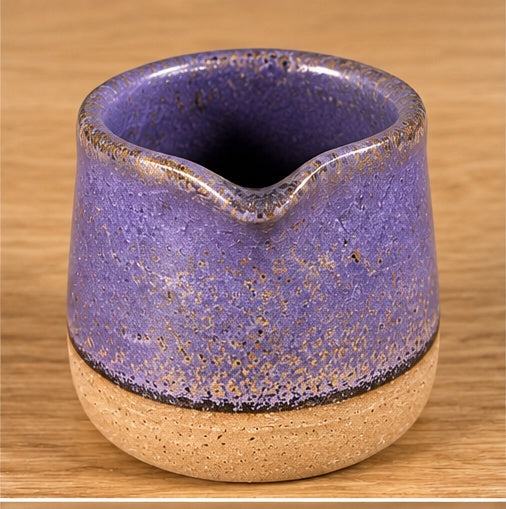 Lavender speckled handmade stoneware mini pourer by Earth2Ware