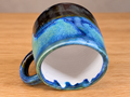 Moss & Ocean Reactive Glaze Stoneware Mug handmade by Earth2Ware