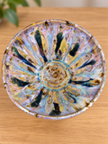 Ocean Landscape Reactive Glaze Stoneware Bowl handmade by Earth2Ware