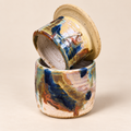 Painterly Reactive Glaze Stoneware Butter Bell handmade by Earth2Ware