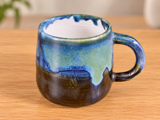 Sea Glass Glaze Stoneware Mug handmade by Earth2Ware