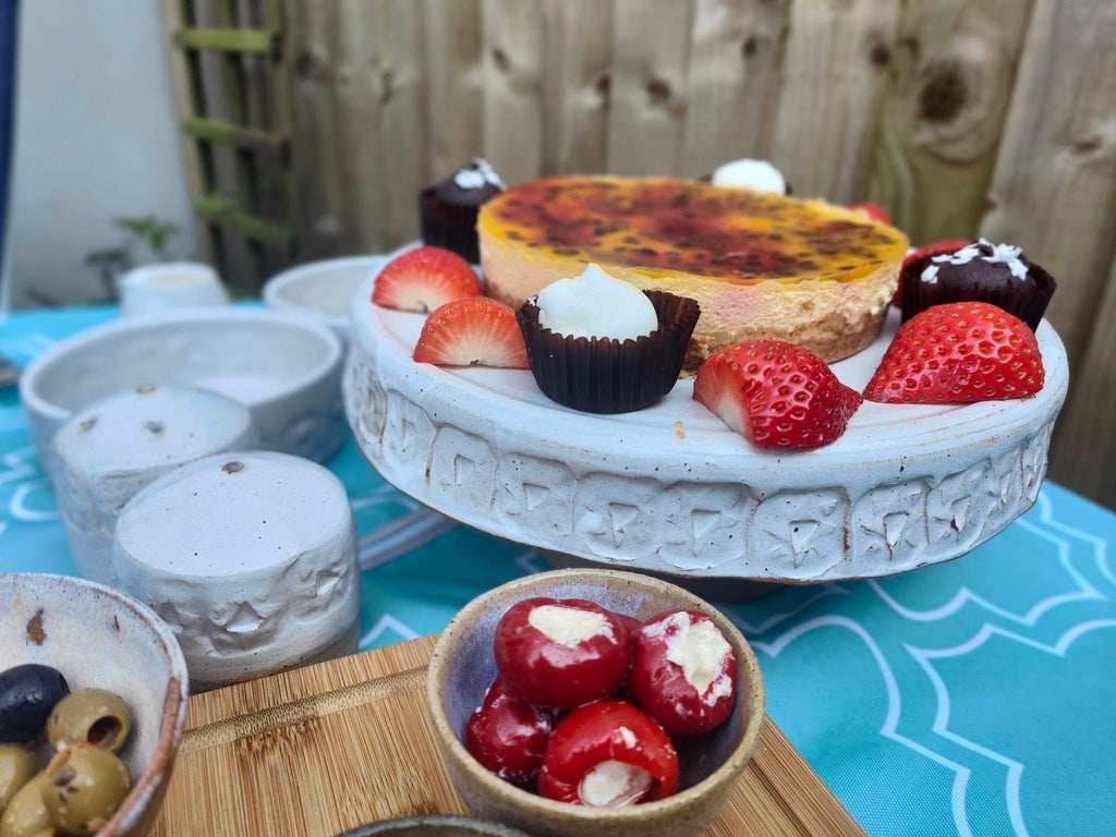 Cake Stand Farmhouse White 