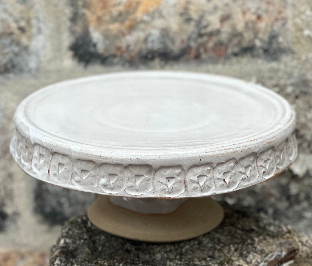 Cake Stand Farmhouse White 